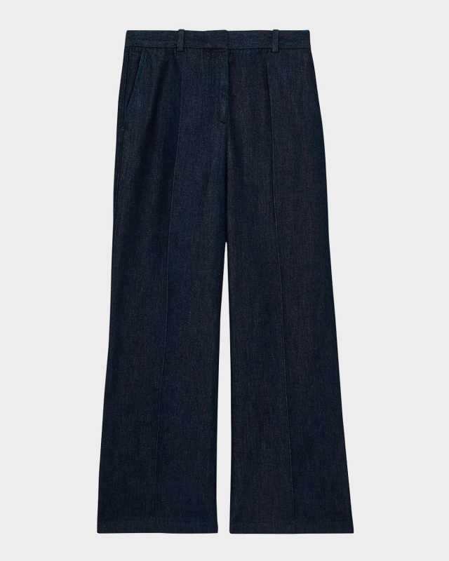 Reed Wide-Leg Denim Trousers